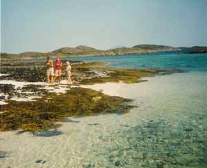 Valkoiset kalkkihiekkarannat